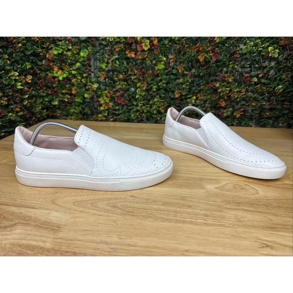 Kate Spade New York Azores White Leather Loafers Slip On Flats Womens 10B GUC - Picture 4 of 11